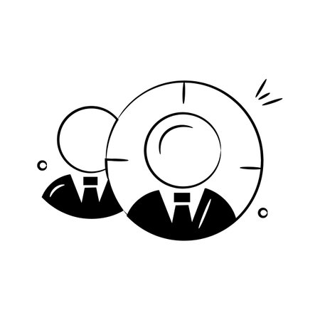 A well designed icon of target audience in modern style, ready for premium useのイラスト素材