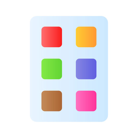 Get your hold on this amazing icon of watercolor, premium vectorのイラスト素材