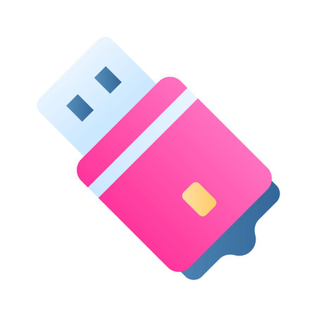 A unique USB icon, symbolizing data transfer, connectivity, and technology in digital interfacesのイラスト素材