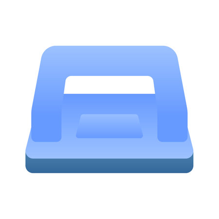 A creative hole punch icon, perfect for indicating document organization or office suppliesのイラスト素材