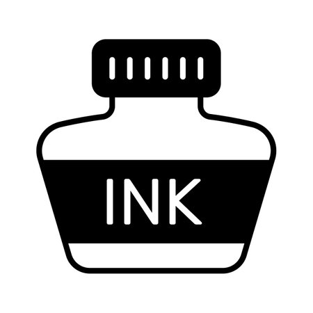 Check this carefully crafted vector of inkpot in modern styleのイラスト素材