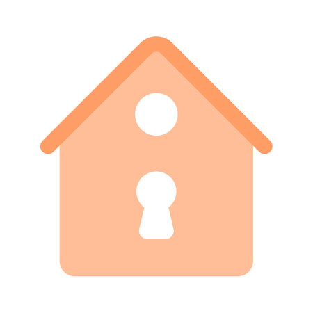 Well designed vector of house protection in trendy style, editable iconのイラスト素材