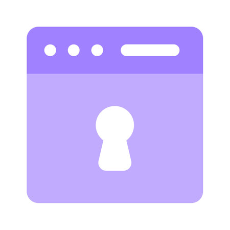 An amazing vector of website security in trendy styleのイラスト素材