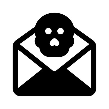 Cross sign on mail denoting icon of mail error, spam mail vector designのイラスト素材