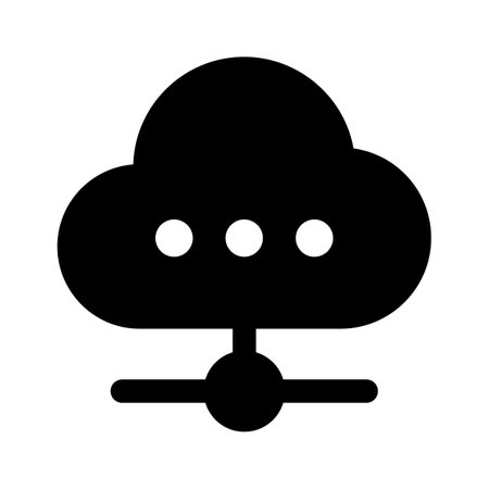 Get this beautiful and amazing icon of cloud communication in modern styleのイラスト素材