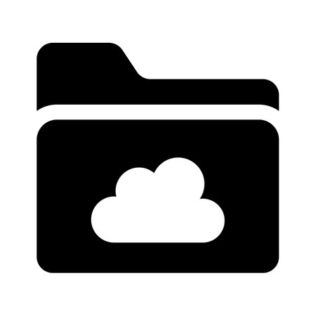 Modern vector of cloud folder isolated on white backgroundのイラスト素材