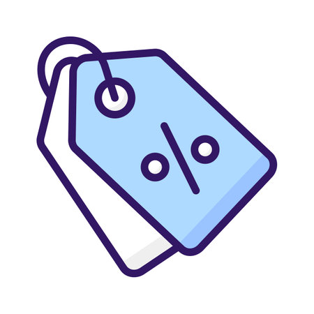 Trendy vector design of price tag in editable style, a well crafted icon of sale tagのイラスト素材