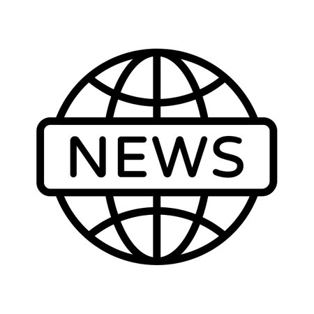 Take a look at this amazing icon of global news, premium vectorのイラスト素材
