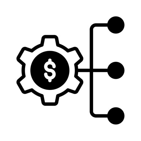 Money Diversification icon in modern style isolated on white backgroundのイラスト素材
