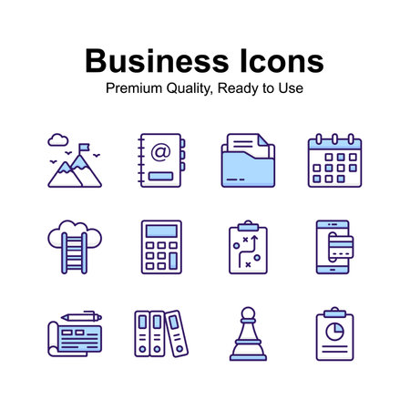 Unique and premium quality business icons set, ready to useのイラスト素材