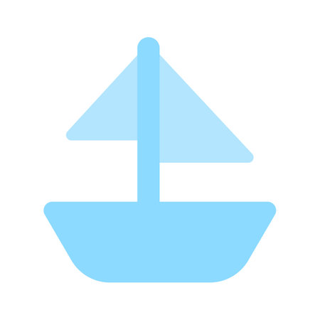 Carefully crafted trendy icon of yacht, business travel vectorのイラスト素材