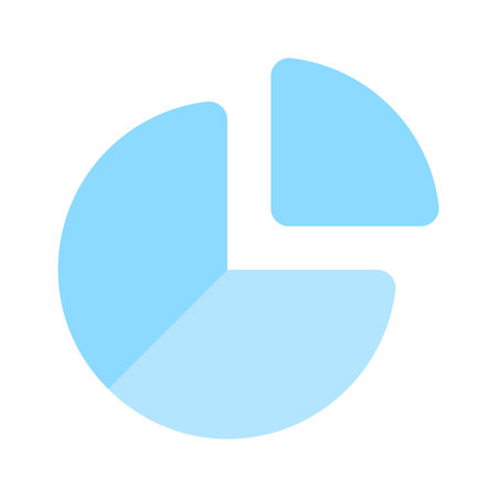 Grab this carefully crafted icon of pie chart, business analysis vectorのイラスト素材