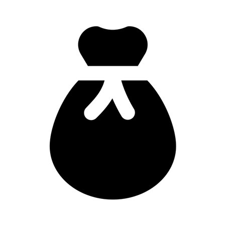 Money bag icon, cash, business, return or investment, payment, vector of dollar sack in trendy styleのイラスト素材