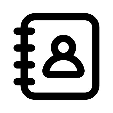 Get this well designed icon of contact book in modern styleのイラスト素材