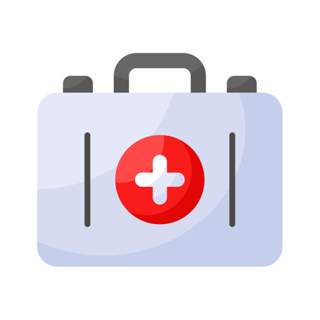 Download this amazing icon of first aid kit, medical box vector designのイラスト素材
