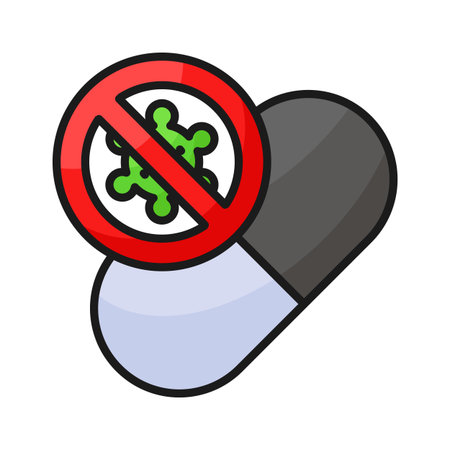 Antibiotic medicine vector design ready to use in websites and mobile appsのイラスト素材