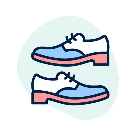 Well designed shoes in editable style, amazing vectorのイラスト素材