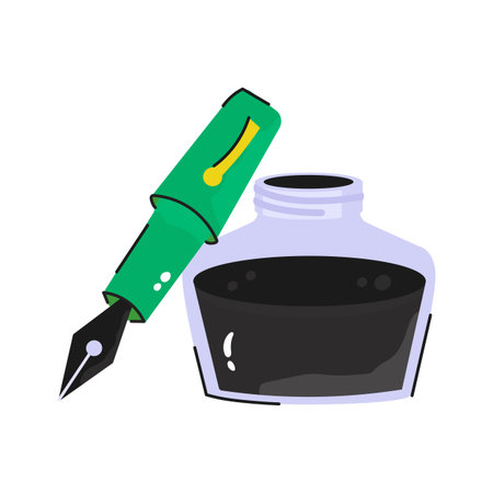 Get this sketchy sticker of pen inkのイラスト素材