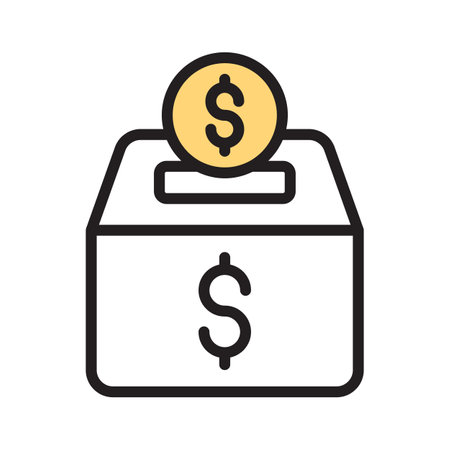 Use the money collection icon for efficient financial management and trackingのイラスト素材