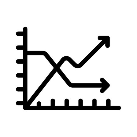 Check out this vector icon of market trend that is easily available nowのイラスト素材