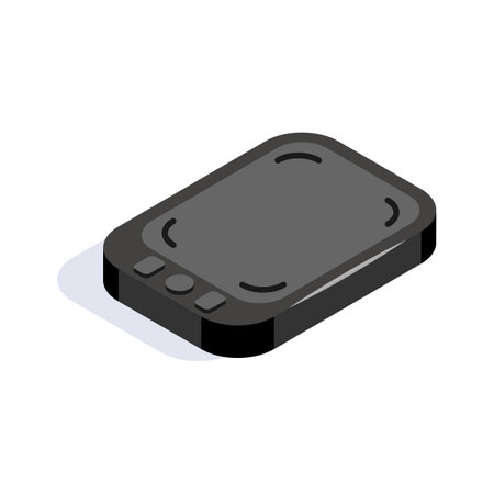 Well designed isometric icon of graphic tablet, ideal for digital drawing and designingのイラスト素材