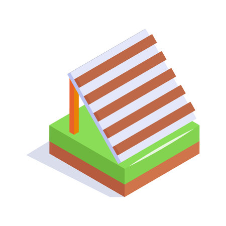 Take your hands on this amazing roof sheets isometric iconのイラスト素材