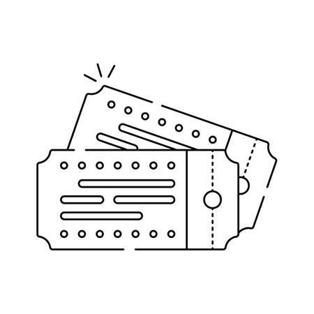 Travel tickets detailed illustration, ready to use vectorのイラスト素材
