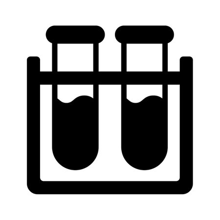 A laboratory equipment for trendy style vector test tubes iconのイラスト素材