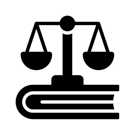Trendy icon of law book in modern style, ready to use vectorのイラスト素材