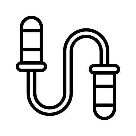 Fitness string, icon of skipping rope in modern design styleのイラスト素材