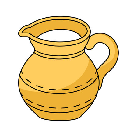 Rustic milk jug vector design, perfect for dairy, farm, and country kitchen visualsのイラスト素材