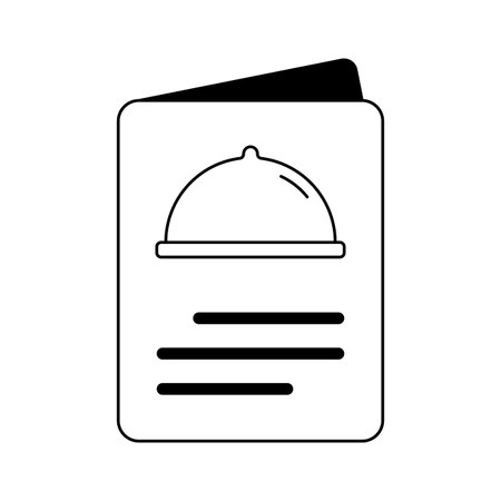 Food menu, menu card vector design in trendy styleのイラスト素材