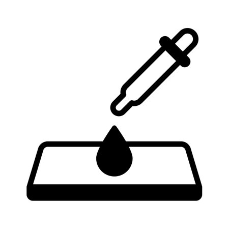 Icon of a petri dish, representing microbiological research and laboratory experimentsのイラスト素材