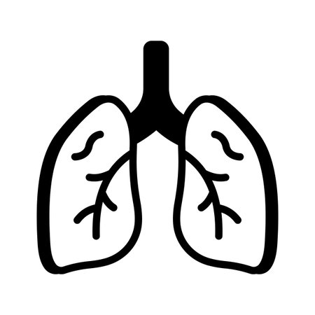 An amazing icon of human lungs, ready to use vectorのイラスト素材