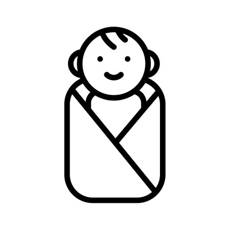 Get this creative icon of newborn baby in modern design styleのイラスト素材