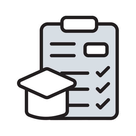 Academic progress vector design in customizable designのイラスト素材