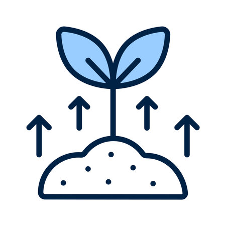 Plant growth, representing the nurturing and care of plantsのイラスト素材