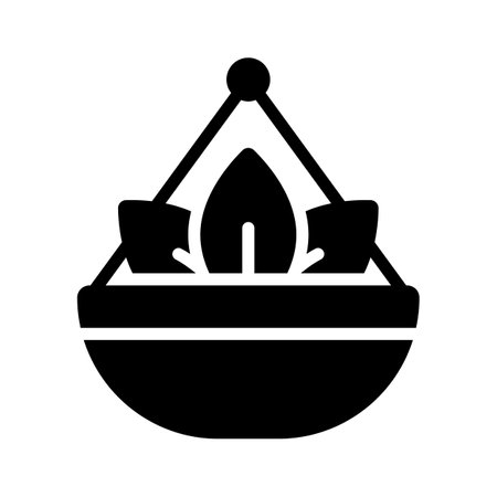 Grab this beautifully designed vector of flower basket in editable style, decorative bucketのイラスト素材