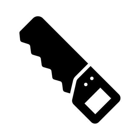 A handsaw for cutting wood and branches in the gardenのイラスト素材