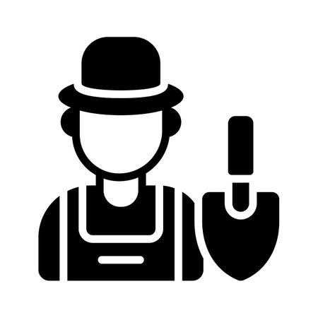 A gardener, dedicated to caring for and maintaining the gardenのイラスト素材