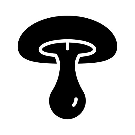 Mushroom icon, excellent for fresh ingredients and savory dishesのイラスト素材