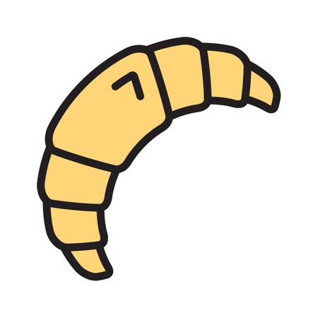 For bakery, breakfast and pastry designs use this croissant iconのイラスト素材