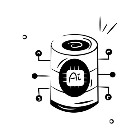 An amazing icon of energy storage in modern styleのイラスト素材