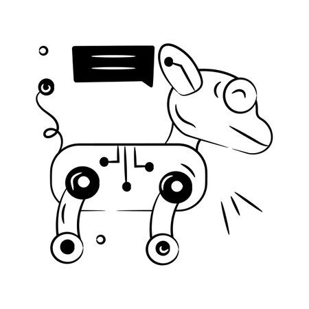 Take a look at this creatively designed robotics dog vectorのイラスト素材