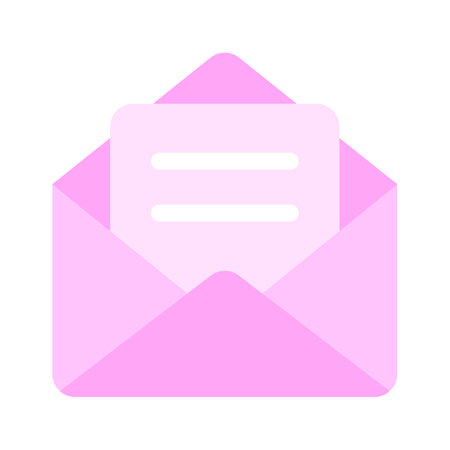 An envelope containing a document, representing email or mail vectorのイラスト素材