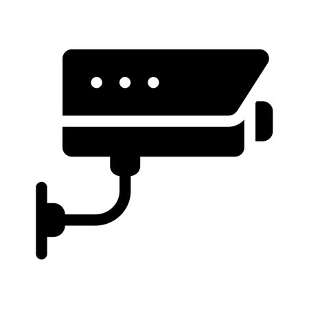 A surveillance camera representing security or monitoring vector designのイラスト素材
