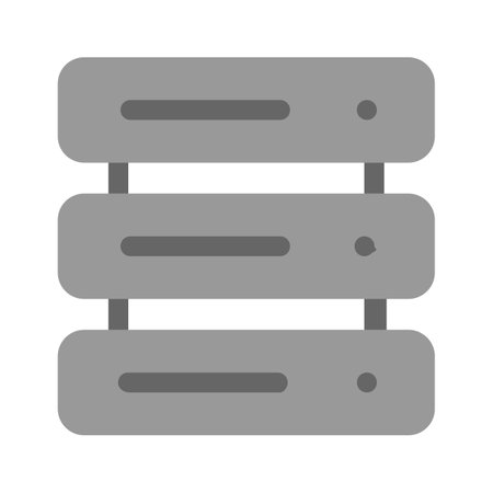 Network server vector design, icon of data storageのイラスト素材