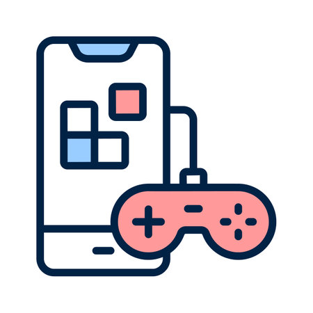 Mobile games vector design isolated on white backgroundのイラスト素材