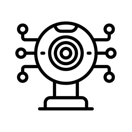 Internet camera, webcam icon design in modern styleのイラスト素材