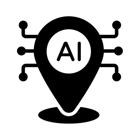 Ai location vector design in modern styleのイラスト素材